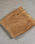 Rota Pantaloni High Rise Regular Fit 8-Wale Corduroy Beige Scuro