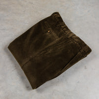 Rota Pantaloni High Rise Regular Fit 8-Wale Corduroy Verde Irlandese