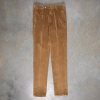 Rota Pantaloni High Rise Regular Fit 8-Wale Corduroy Beige Scuro