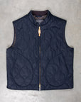 Manifattura Ceccarelli Quilted Vest Navy