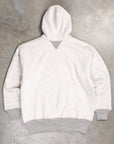 The Real McCoy's Double-Face Hooded Sweatshirt Gray