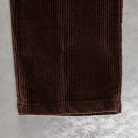 Rota Pantaloni High Rise Regular Fit 8-Wale Corduroy Marrone Scuro