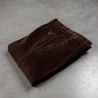 Rota Pantaloni High Rise Regular Fit 8-Wale Corduroy Marrone Scuro