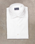 Finamore Napoli Fit Collo Luigi Soft White 170 Sea Island Twill