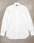 Finamore Napoli Fit Collo Luigi Soft White 170 Sea Island Twill