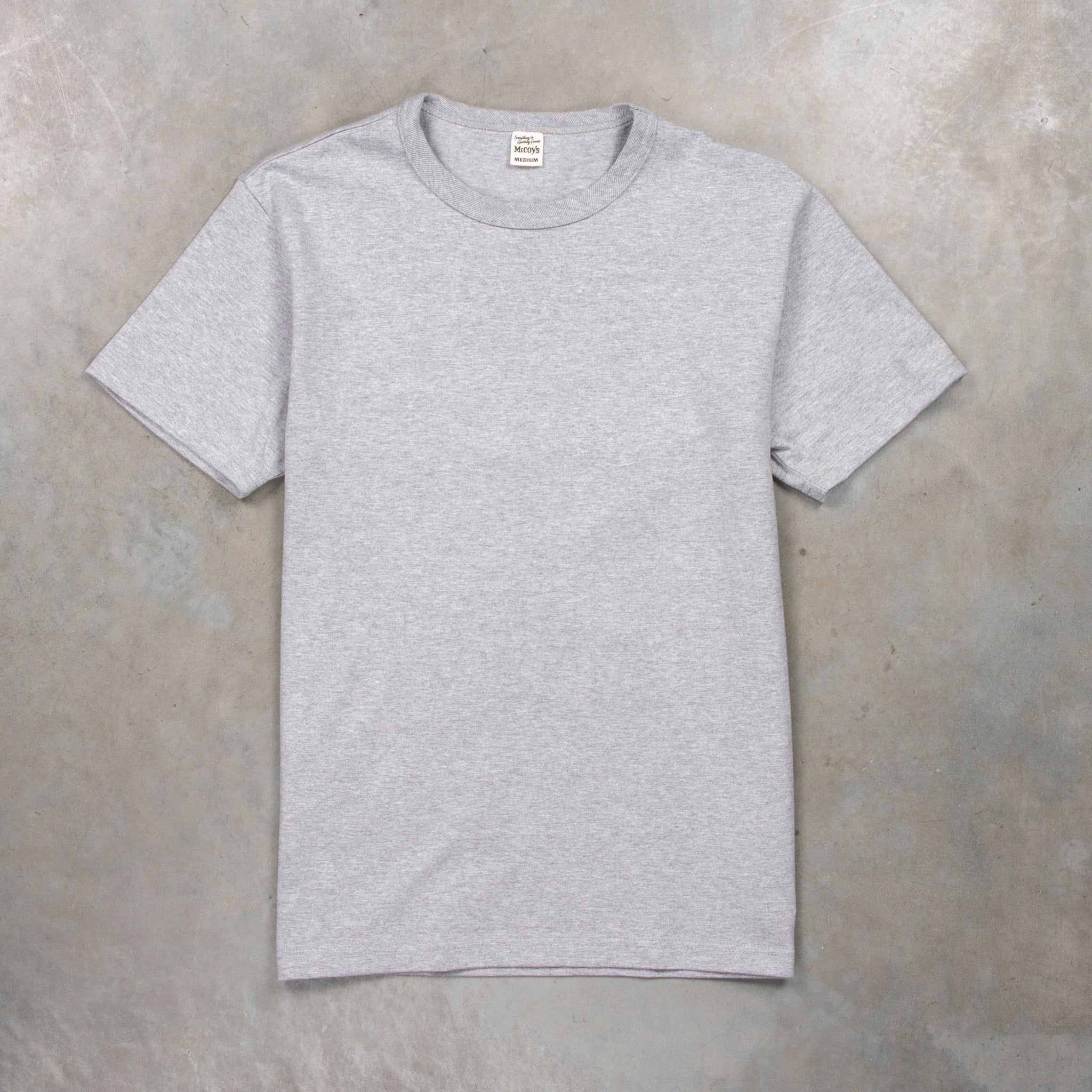 The Real McCoy's 2 Pack Crew Neck Tee Gray – Frans Boone Store