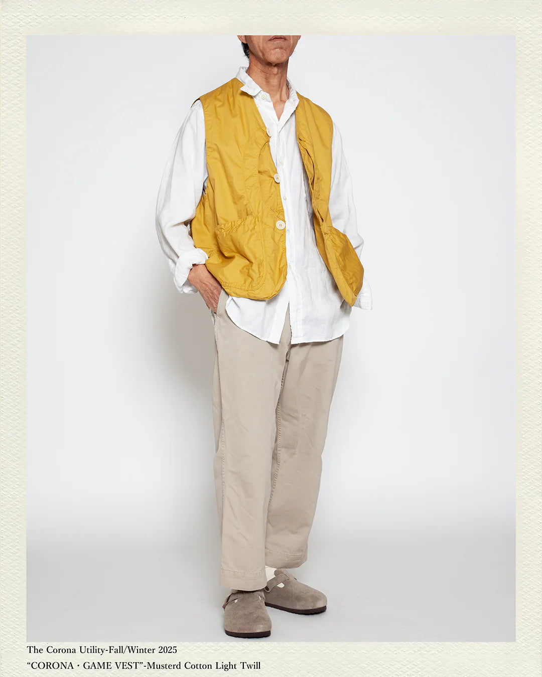 The Corona Utility CV001 Game Vest Cotton Light Twill Mustard