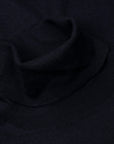 Drumohr Luxury 30G Cashmere Roll Neck Blu Notte