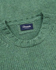 Drumohr Cashmere Tre Fili Girocollo Verde Salvia