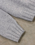 Drumohr Cashmere Tre Fili Girocollo Grigio Medio