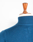 William Lockie x Frans Boone Baby Lambswool 4-Button Mock Neck Skipper