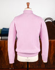 William Lockie x Frans Boone Baby Lambswool 4-Button Mock Neck Malva