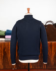 William Lockie x Frans Boone Baby Lambswool 4-Button Mock Neck Marino
