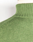 William Lockie x Frans Boone Baby Lambswool 4-Button Mock Neck Siepe
