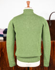 William Lockie x Frans Boone Baby Lambswool 4-Button Mock Neck Siepe