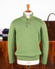 William Lockie x Frans Boone Baby Lambswool 4-Button Mock Neck Siepe