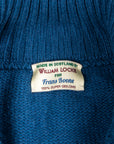 William Lockie x Frans Boone Baby Lambswool 4-Button Mock Neck Skipper