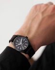 And Wander x TIMEX Expedition North Field Post Solar Watch Black