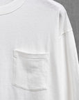 A.G. Spalding & Bros 6.5 Oz Longsleeve Pocket Tee White
