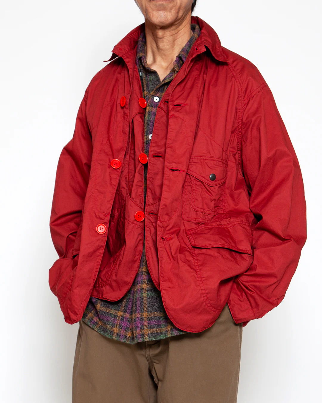 The Corona Utility CJ001 Game Jacket Cotton Light Twill Red