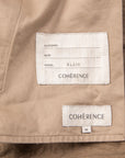 Cohérence Alain Pants Linen Cotton Chevron Brown