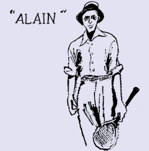 Cohérence Alain Pants Linen Cotton Chevron Brown