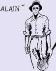 Cohérence Alain Pants Linen Cotton Chevron Brown