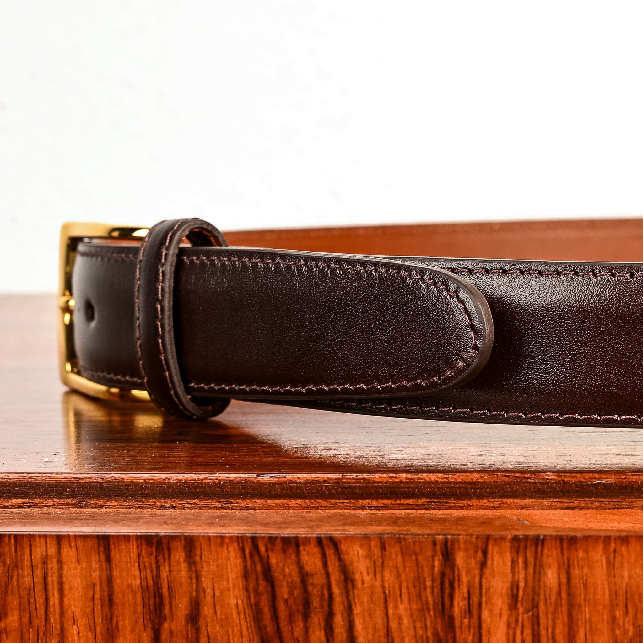 Alden Dark Brown Smooth Calf Leather Belt 30mm – Frans Boone Store