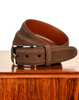 Alden Brown Suede Belt 35mm
