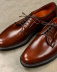 Alden X Frans Boone Plain Toe Blucher Dark Brown Calf Leather