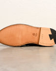 Alden X Frans Boone Plain Toe Blucher Dark Brown Calf Leather