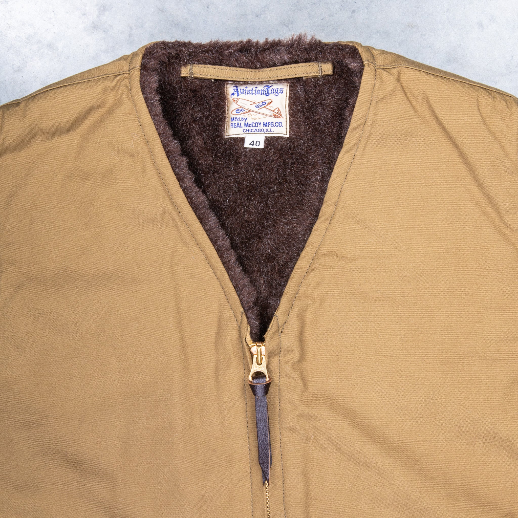 071◆THE REAL McCOY'S ALPACA VEST MJ19105 071◇THE REAL McCOY'S ALPACA VEST MJ19105