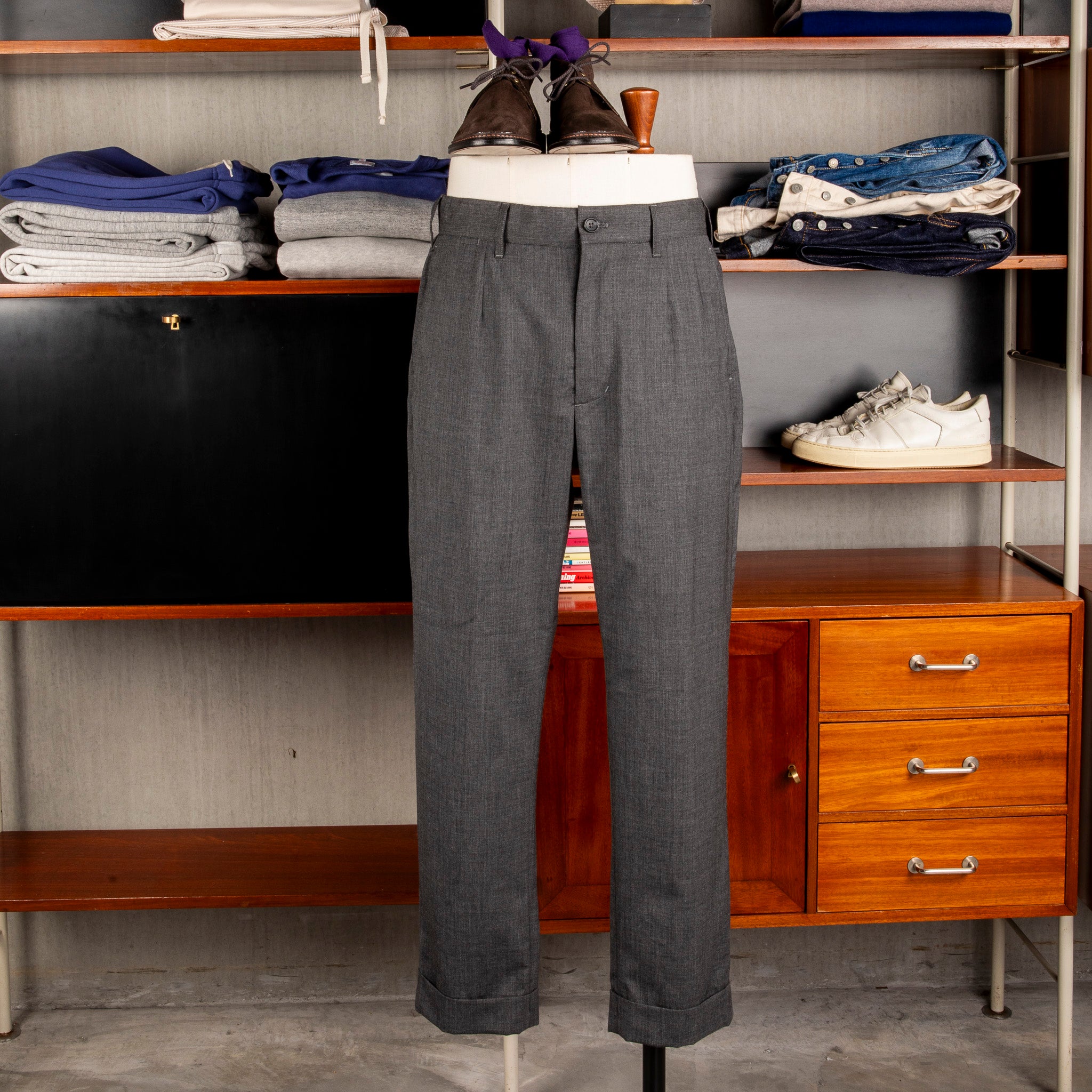 Engineered Garments Andover Pant Charcoal Tropical Wool