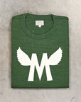 The Real McCoy's Athletic Loopwheel T-Shirt "Flying M" Forest