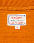 The Real McCoy's Athletic Loopwheel T-Shirt Mustard