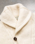 William Lockie x Frans Boone Alain Shawl Cardigan Lambswool Ecru