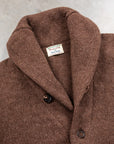 William Lockie x Frans Boone Alain Shawl Cardigan Lambswool Mocha