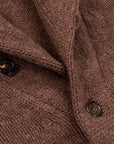 William Lockie x Frans Boone Alain Shawl Cardigan Lambswool Mocha