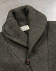 William Lockie x Frans Boone Alain Shawl Cardigan Lambswool Seaweed