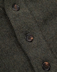 William Lockie x Frans Boone Alain Shawl Cardigan Lambswool Seaweed