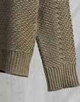 Stone Island Lambswool Basket Weave Sweater Military Green