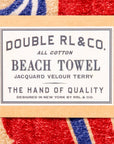 RRL Beach Towel Shield Graphic Red