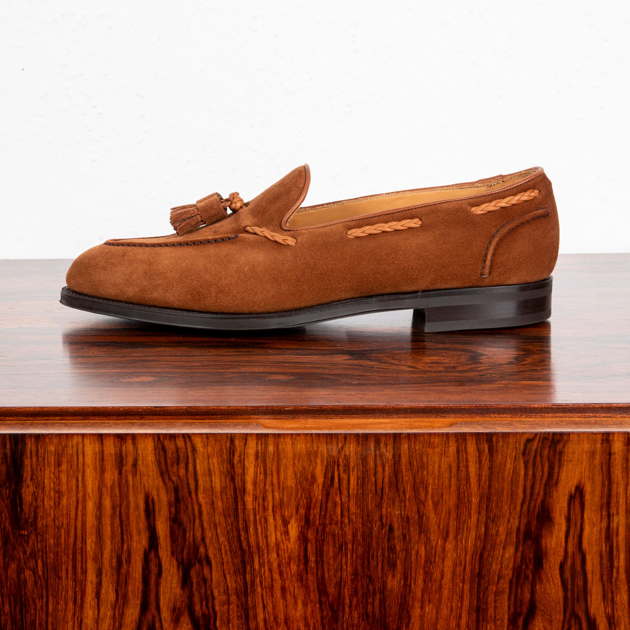 Edward Green Belgravia in Snuff Suede on R1 – Frans Boone Store