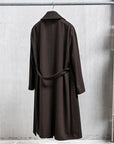 Caruso Rigoletto Belted Capolavoro Overcoat Marrone