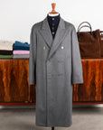 Cohérence Berto Double Breasted Coat Dolmany Satin Grey