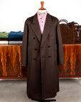 Cohérence Berto Double Breasted Coat Dolmany Satin Dark Brown