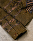 RRL Martin Double-Faced Jacquard Jacket Vintage Brown