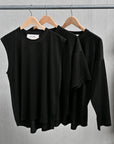 Olde H & Daughter Silk Tight Tension Plain Stitch N/S Black