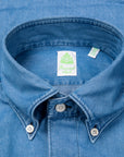 Finamore Gaeta shirt Lucio collar Regular Bleach Denim
