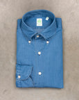 Finamore Gaeta shirt Lucio collar Regular Bleach Denim